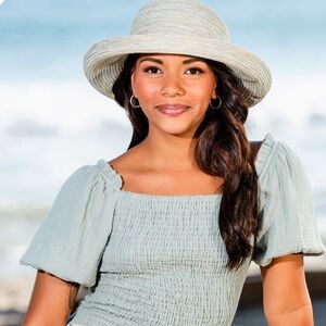 Wallaroo Sydney UPF 30 Striped Brim Sun Hat